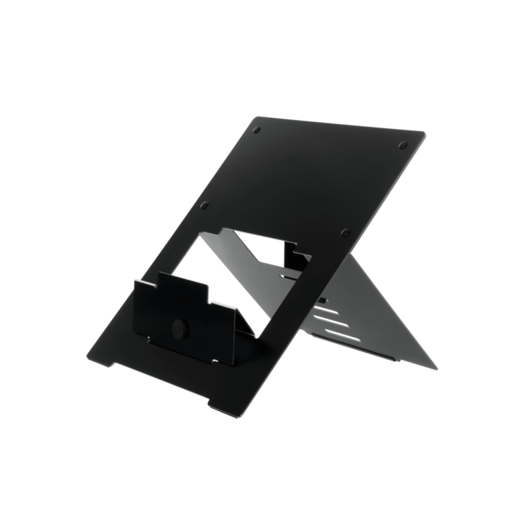 R-Go Riser Flexible Zwart Laptopstandaard | Worktrainer.nl