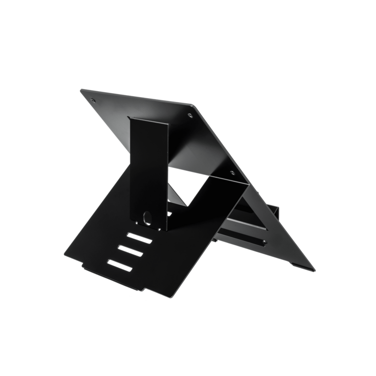 R-Go Riser Flexible Zwart Laptopstandaard | Worktrainer.nl