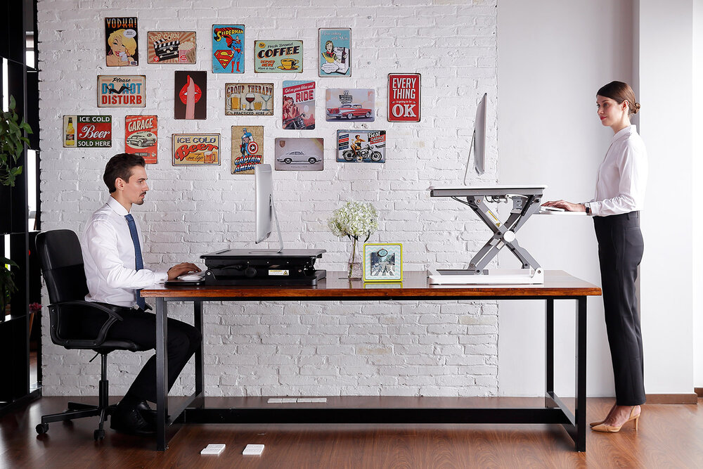 UPdesk XL zit-sta verhoger Worktrainer.nl