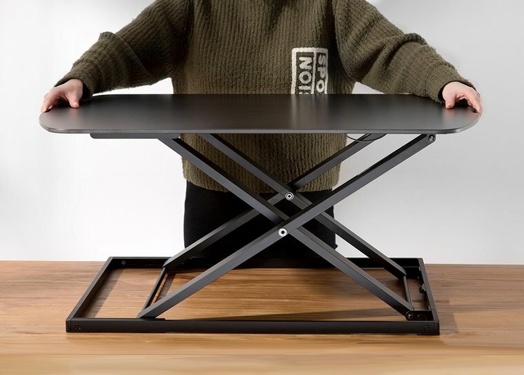 Gas Spring Sit-Stand Desk Converter - Ultra Slim
