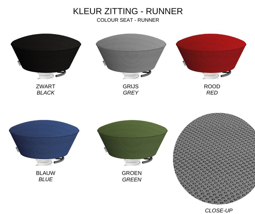 Swopper Runner Airclimate zit-sta beweegkruk beweegstoel veer actief worktrainer.nl