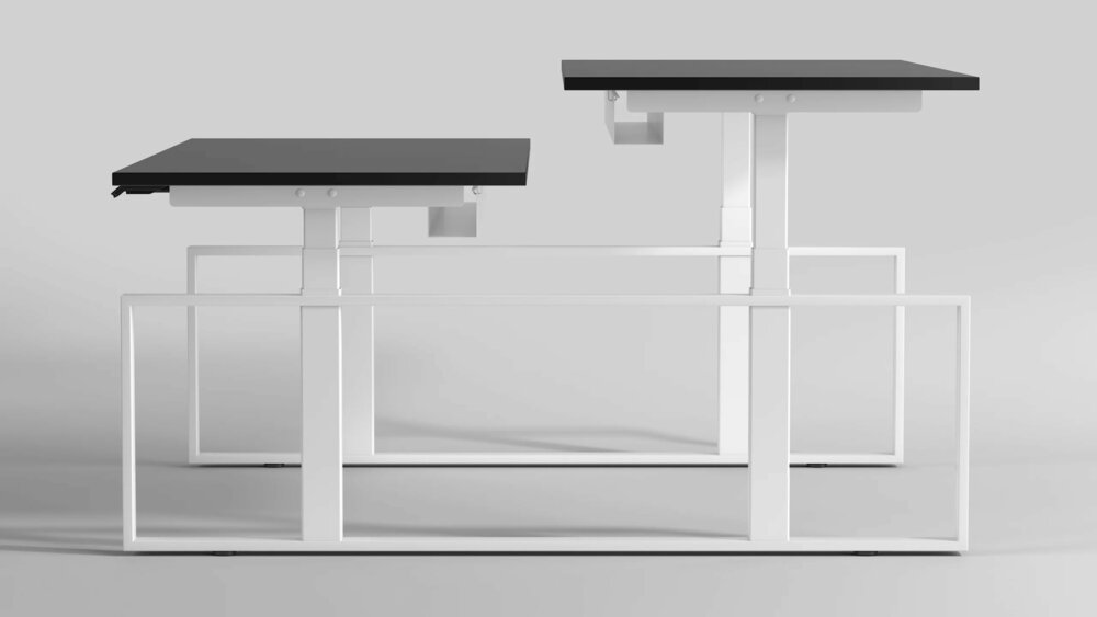 Linak Square Duo Bench Duo Highspeed | Worktrainer.nl