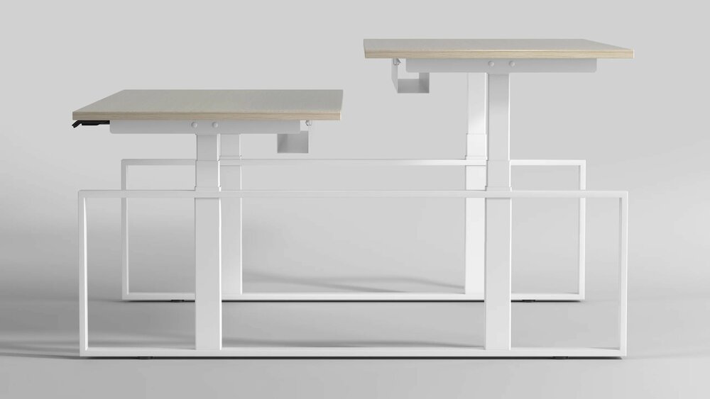 Linak Square Duo Bench Duo Highspeed | Worktrainer.nl
