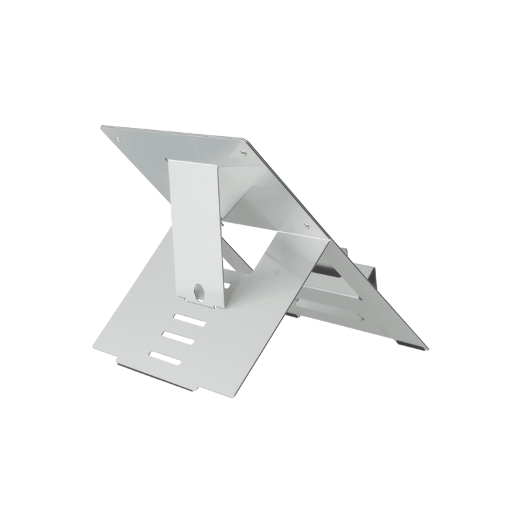 R-Go Riser Flexible Zilver Laptopstandaard | Worktrainer.nl