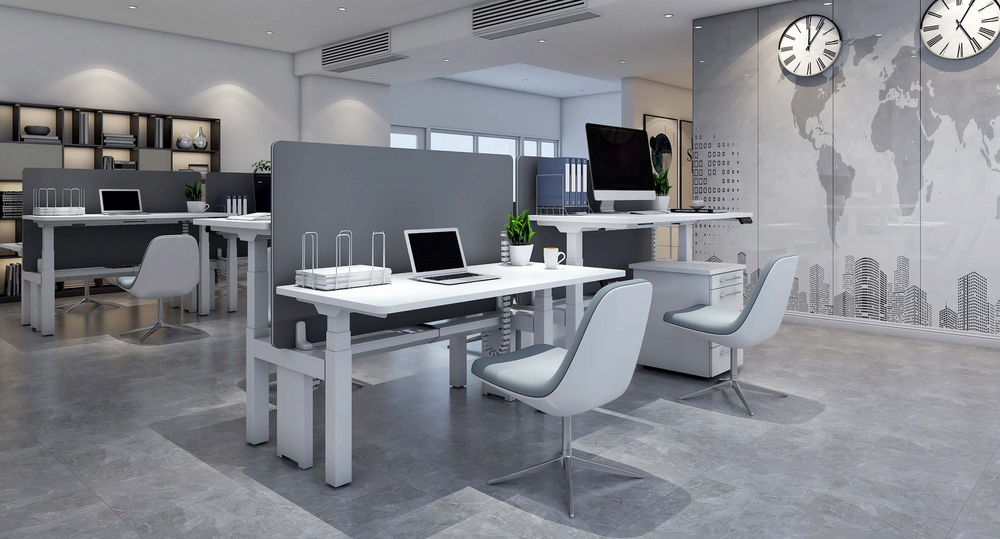 BasicDesk Duo Elektrisch zit-sta bureau | Worktrainer