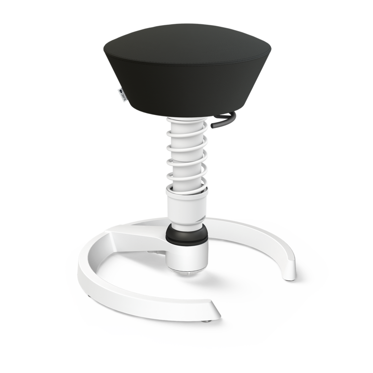 Swopper Aeris Zit-Sta Beweegkruk actief veer Premium Leer worktrainer.nl