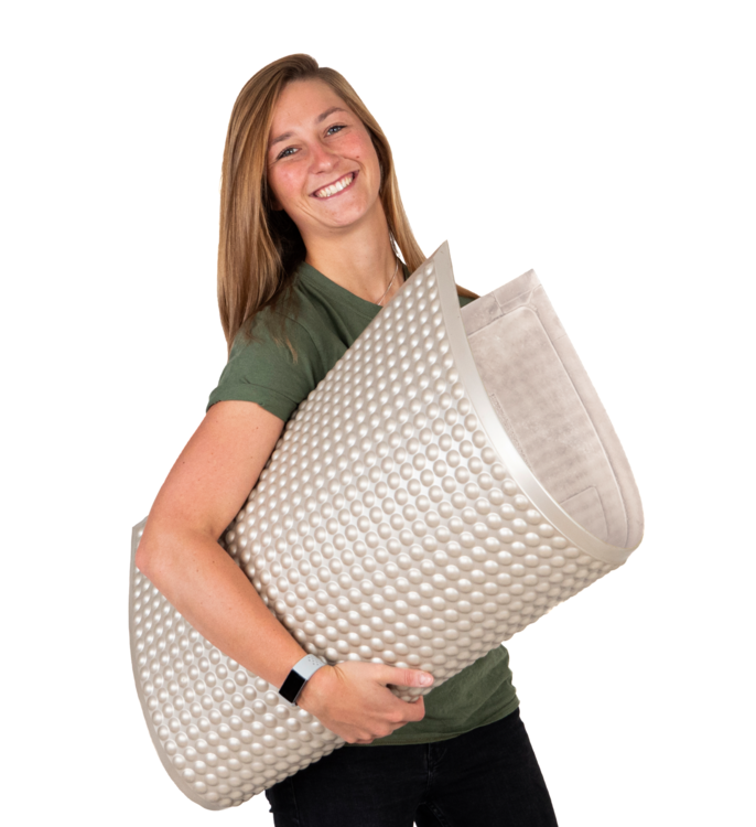 Antivermoeidheidsmat Infinity ergomat stamat actievestamat bubbels kleine werkplek bloedcirculatie standingmat worktrainer.nl w