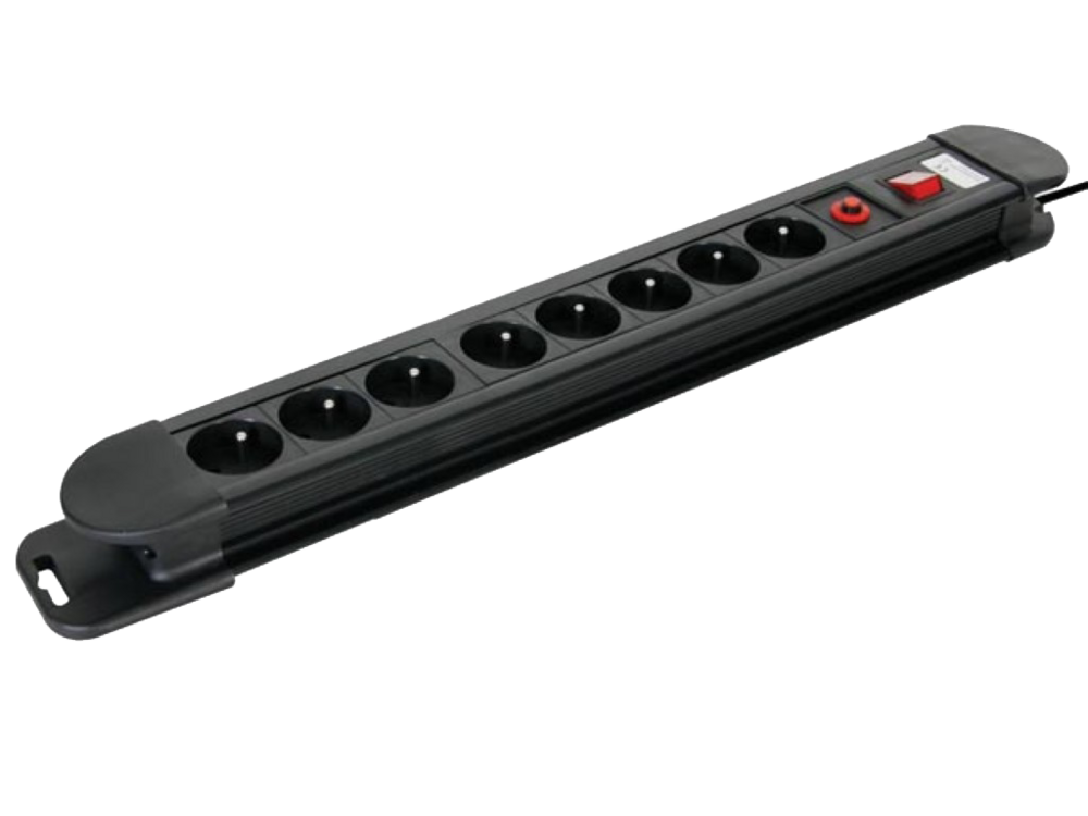 Perel Tools - Stekkerdoos met 8 stopcontacten