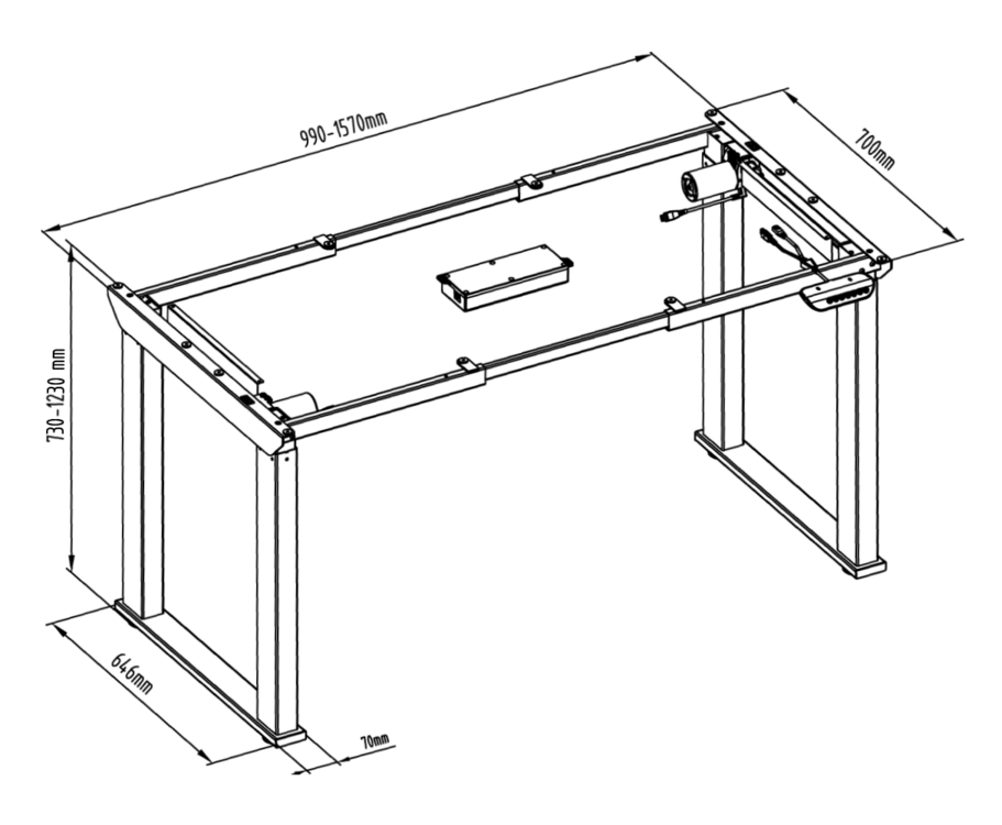 OLeg | Elektrisch Zit-Sta Bureau / Tafel | Worktrainer