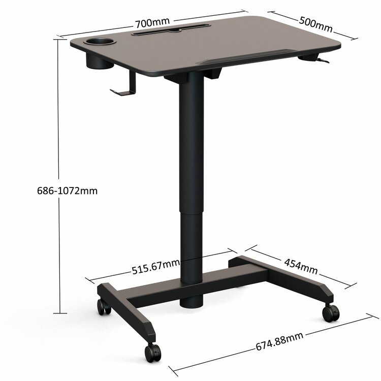 FlipDesk | Klein Gasveer Zit-Sta Bureau | Worktrainer