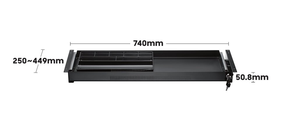 UNDER DESK DRAWER - Afmeting - Size - Dimensions