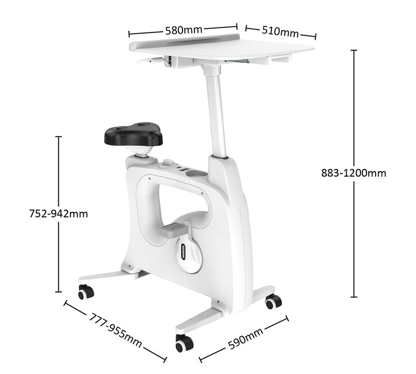 2e kans - FlexiSpot | Fiets met Bureau