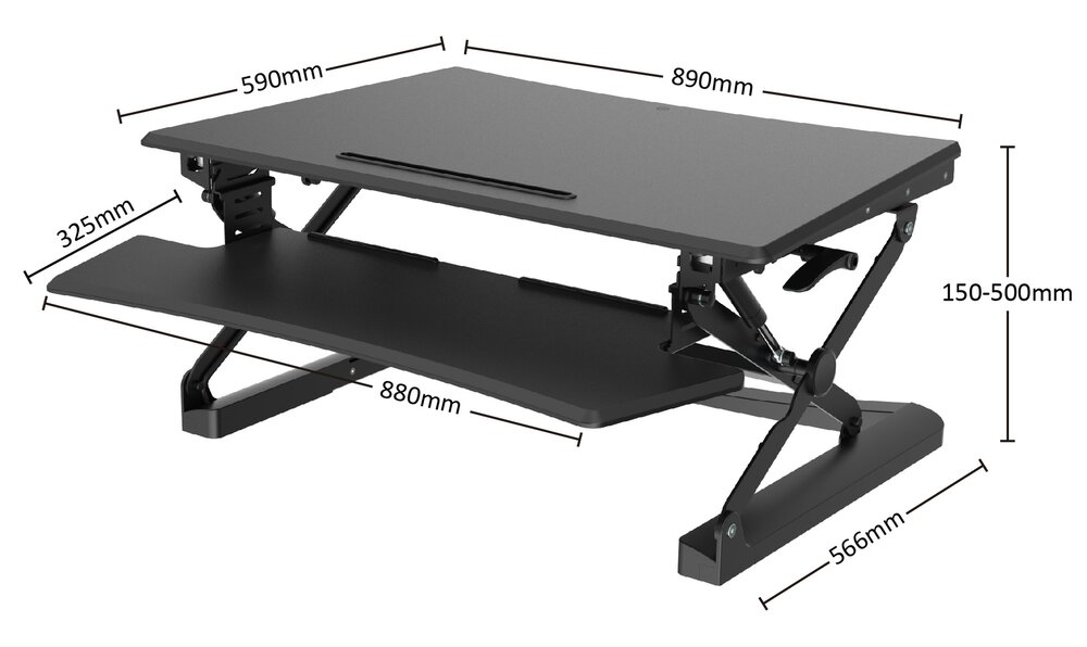 UPdesk XL | Gasveer Zit-Sta Verhoger 