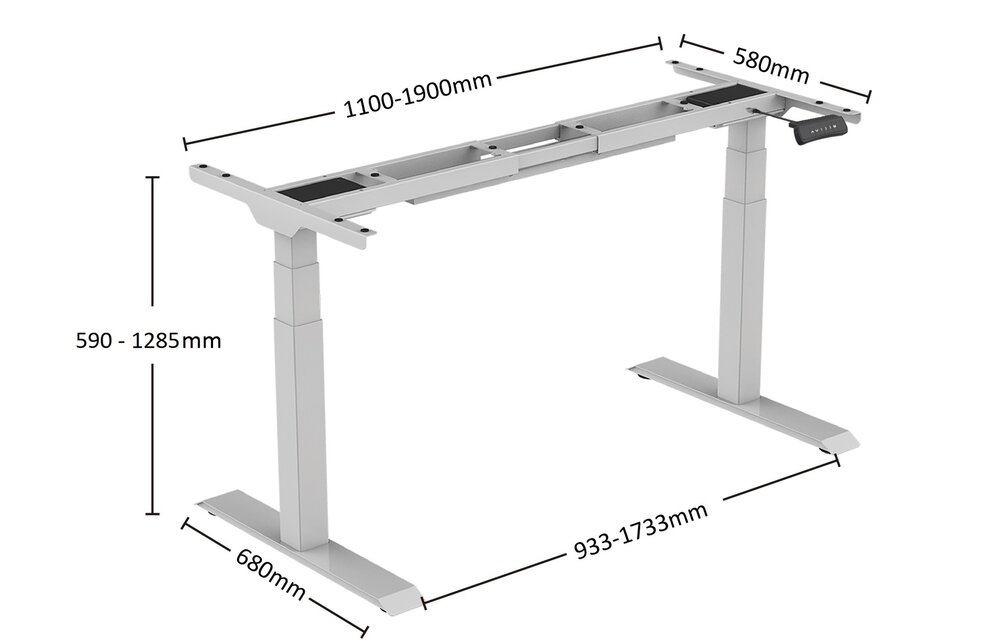 Updesk Pro | Electric height-adjustable sit-stand desk