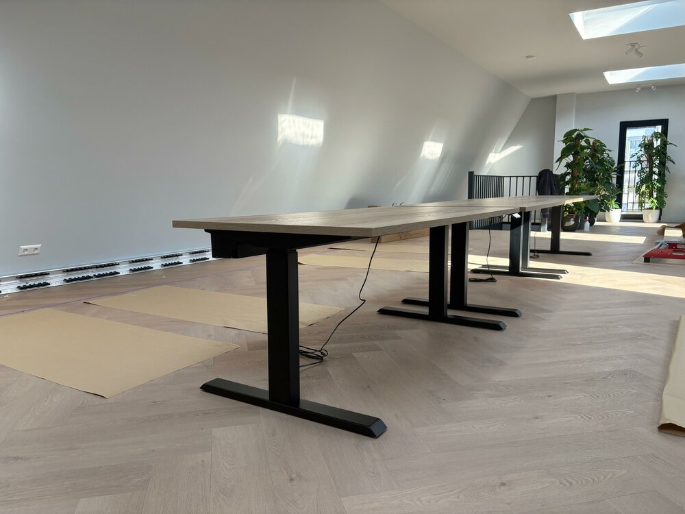 Verstelbaar Elektrisch Zit-Sta Bureau Steelforce 670 - Worktrainer.nl thuiswerkplek
