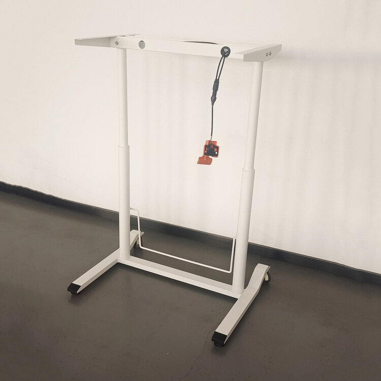 Klein gasveer zit-sta bureau - BouncyDesk Rond - Schommel bureau