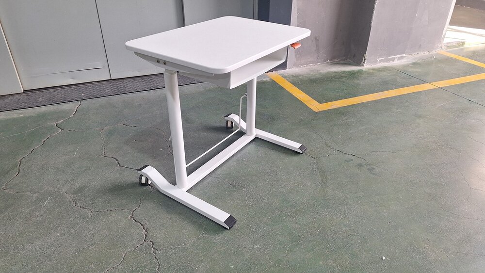 Klein gasveer zit-sta bureau - BouncyDesk Rond - Schommel bureau