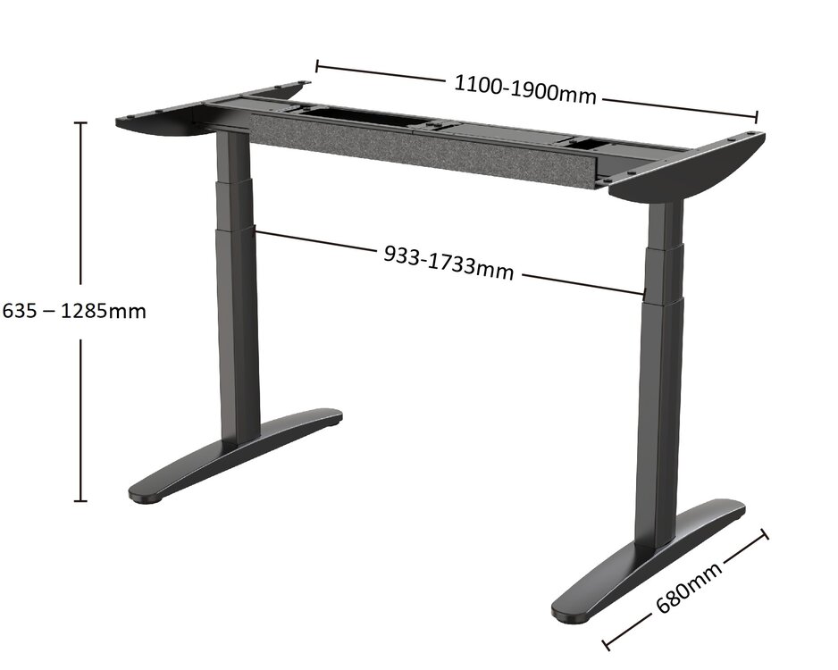 2e Kans OvalDesk | Elektrisch Zit-Sta Bureau