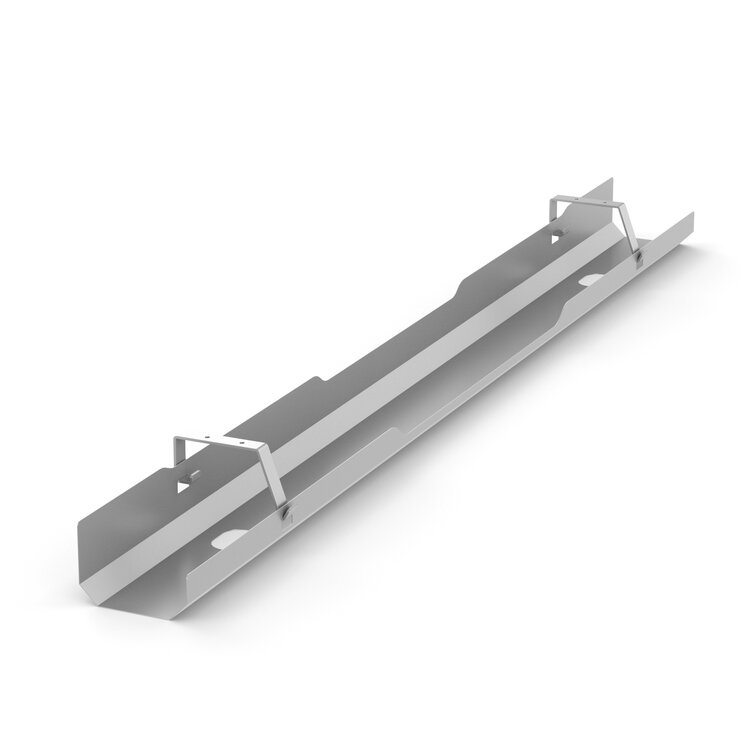 Zilver 145 cm UnderDesk | Kabelgoot | Worktrainer