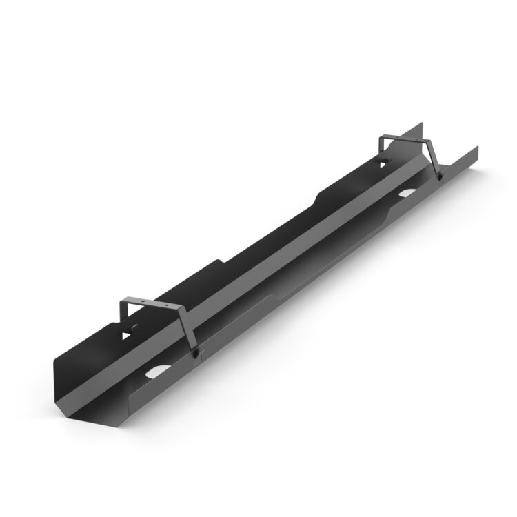 Zwart 145 cm UnderDesk | Kabelgoot | Worktrainer