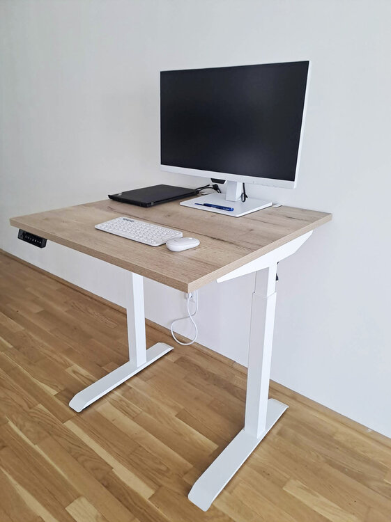 Klein Elektrisch zit-sta bureau - StudyDesk - Actief meubilair Worktrainer.nl