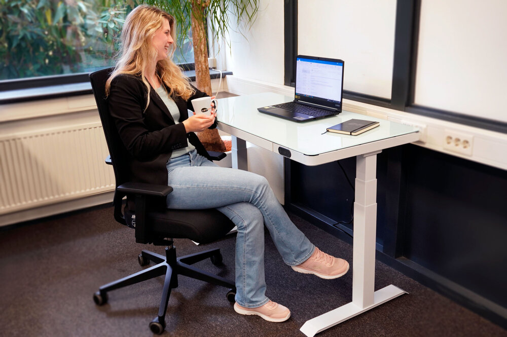 LifeSpan | Glazen Zit-Sta-Bureau