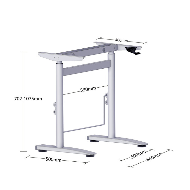 BouncyDesk | Small Gasspring Sit-Stand Desk
