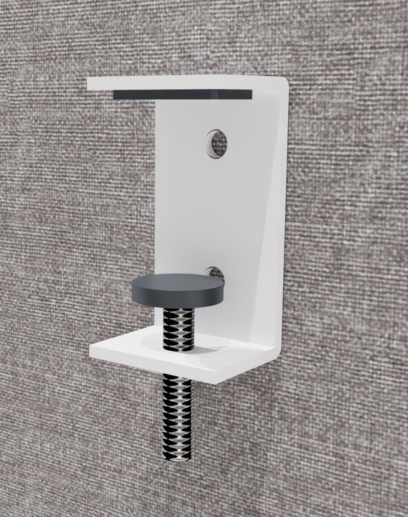 Nyink | Tafelscherm Voorzetwand Enkel Zit-Sta Bureau | Met Aluminium Kader