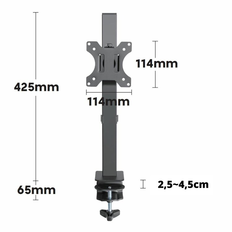 UPdesk monitorarm Worktrainer.nl
