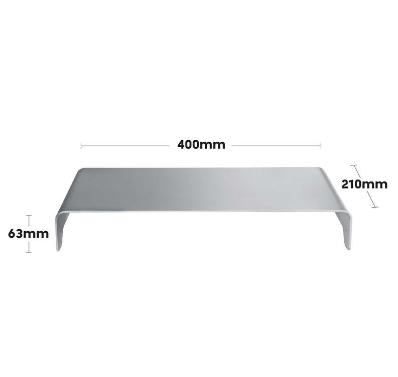 Worktrainer - DeskBoard - Alloy - Monitorstandaard
