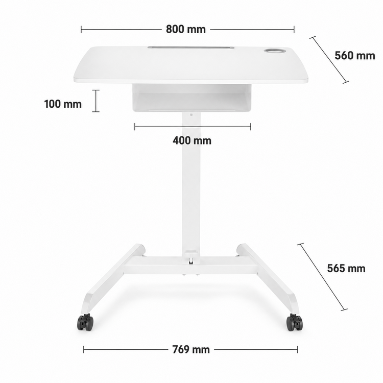 StudyFit | Klein Gasveer Zit-Sta Bureau | Worktrainer