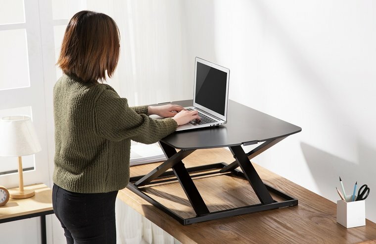 Gas Spring Sit-Stand Desk Converter - Ultra Slim