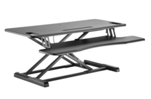 Updesk Cross zwart zit-sta verhoger Worktrainer.nl