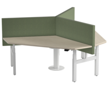 Linak Triple | Elektrisch Zit-Sta Bureau Eiland 