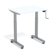 StudyDesk Zilver | Handslinger Zit-Sta Bureau