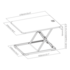 Afmetingen Ultra Slim Mini Desk | Staand werken achter een bureauverhoger | Worktrainer.nl