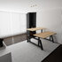 Double Electric Sit-Stand Desk - OakDesk - Nature desk with oak feet - Worktrainer.com