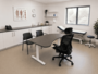 Zit sta bureau Lumi Hoekbureau  Worktrainer
