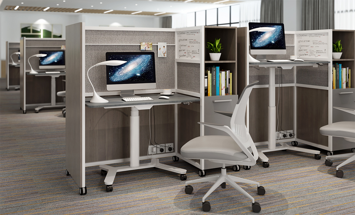 FlexiDesk zit-sta tafel | thuiswerken | worktrainer.nl