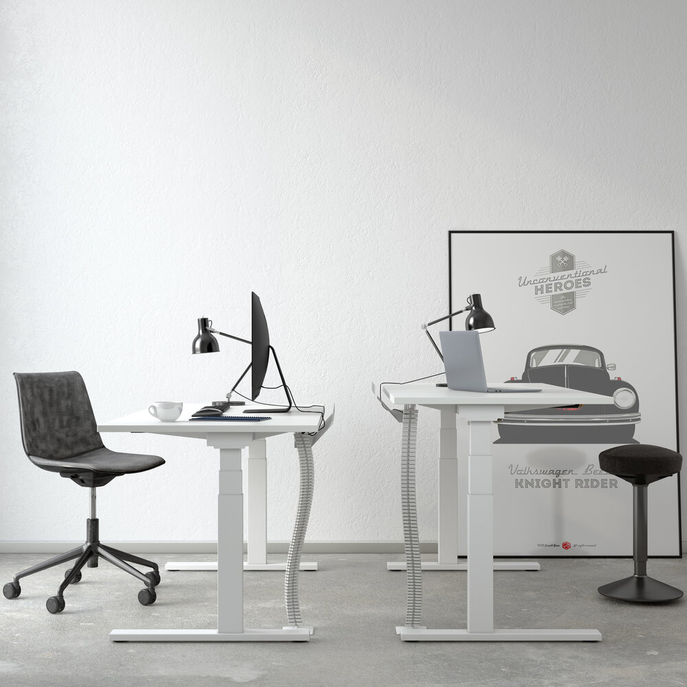 SteelForce 670 C-Foot | Elektrisch Zit-Sta Bureau 