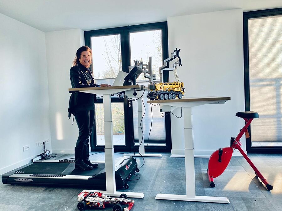 Walkdesk™ XL | Loopband met Elektrisch Zit-Sta Bureau