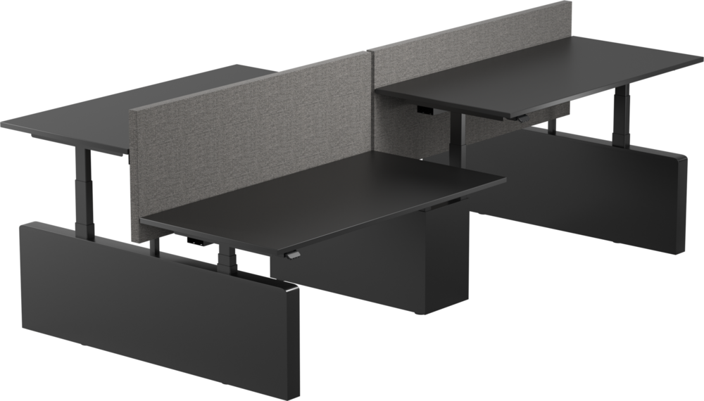 Linak Quattro Bench |  2 x dubbel zit-sta bureau 
