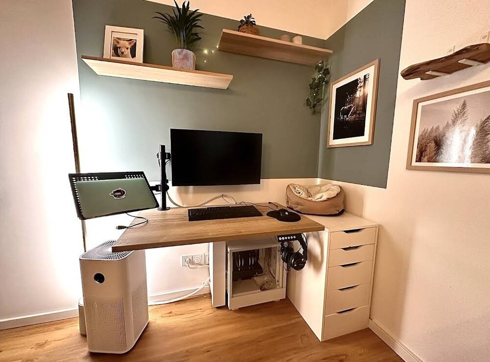 WallDesk | Elektrische Zit-Sta Muurtafel