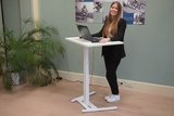 Elektrische zit-sta tafel - OneLeg - 1 poot - worktrainer.nl