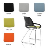 Numo design chair cushion ocean blue | seat cushion | active furniture | numo with wooden legs | numo cushion | worktrainer.com