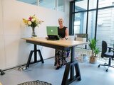 Design Hoog Laag Bureau - Elektrisch Zit-Sta Bureau - OakDesk - Worktrainer.nl 