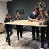 Elektrisch 4 Poot Zit-Sta Tafel - HonMove - Meest stabiele zit-sta bureau - Worktrainer.nl
