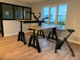 Design Hoog Laag Bureau - Elektrisch Zit-Sta Bureau - OakDesk - Worktrainer.nl 