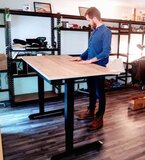 Gasveer Zit-sta bureau - Updesk Air Worktrainer.nl