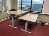 Aluforce 140 bureau | wissel staan en zitten achter je bureau af | Worktrainer.nl